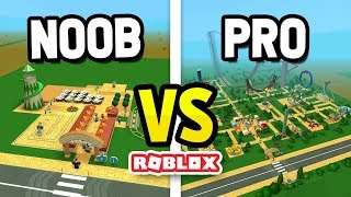 ROBLOX NOOB vs PRO in THEME PARK TYCOON [upl. by Hairej]