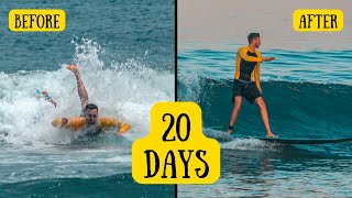 20 Days of Surf Camp in Bali From Zero [upl. by Nicholas]