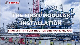 The first modular installation of Sinopec fifth construction singapore project [upl. by Oletta233]