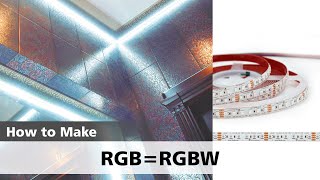 Make RGBW light effects using RGB light [upl. by Neelloj]