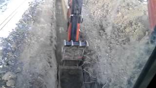 How to dig pipeline ditch [upl. by Koetke]