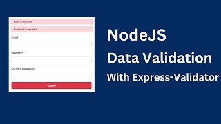 How to Handle Data Validation in NodeJS using ExpressValidator [upl. by Neillij392]