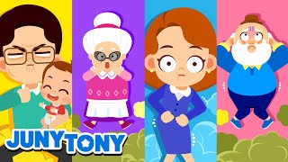 We Are a Gassy Poopy Family  More｜Kids Songs｜Cartoon｜JunyTony [upl. by Eimor]