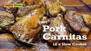 Easy Slow Cooker Pork Carnitas Recipe  Tender amp Juicy [upl. by Etteragram]