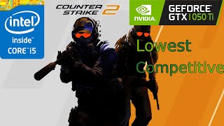 GTX 1050 Ti  CS2  1080p  Competitive Graphics Quality Tested [upl. by Ykceb]