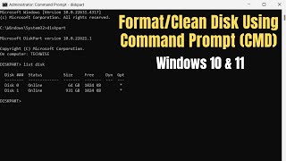 How to Format Hard Drive with Command Prompt [upl. by Aydidey]