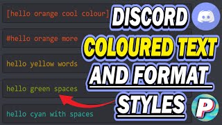 How To Make DISCORD COLOR TEXT and Text Formats Bold Italics Underline 2021 [upl. by Lucky]