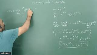 variational principle lecture 3 problem solving [upl. by Madelena730]