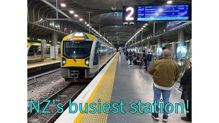 The BUSIEST train station in New Zealand  is quite quiet  Waitemata Britomart train station walk [upl. by Karyl]