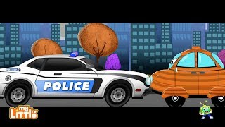 Police Chase thief Car  Cartoon Rhyme amp Songs for Kids [upl. by Oruhtra]