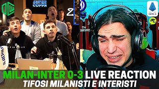 MILAN INTER 03 LIVE REACTION SUPERCOPPA  quotCI HANNO UMILIATIquot  TIFOSIAMO [upl. by Eserahs720]