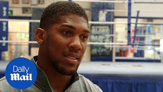 Boxing heavyweight champ Anthony Joshua talks to MailOnline  Daily Mail [upl. by Maletta]