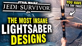 Jedi Survivor  8 INSANE Looking Lightsaber Designs You Have To Try [upl. by Benzel]