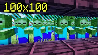 Our 100x100 World Is a Zombie Apocalypse In Minecraft [upl. by Adolf]