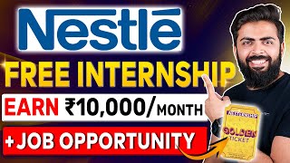 NESTLE Internship 2024  Free Internships for College Students  Nesternship By Nestle [upl. by Celestyna]