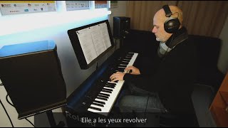 Marc Lavoine  Elle a les yeux revolver  Piano  KARAOKE [upl. by Chancelor]