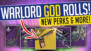 Destiny 2  WARLORDS RUIN GOD ROLLS BEST Weapons You NEED From Warlords Ruin  Season of the Wish [upl. by Asil]