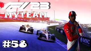 F1 23 MyTeam Career Mode 58 STRATEGIE ZORGT VOOR EEN SPANNEND EIND NederlandsDutch [upl. by Eceela]