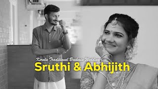 Kerala Traditional Brahmin Wedding  Sruthi amp Abhijith  Stories From Vazhakunnam [upl. by Kralc]