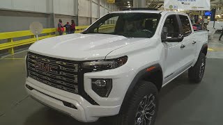 General Motors Wentzville Assembly rolls out nextgen midsize trucks [upl. by Warp]