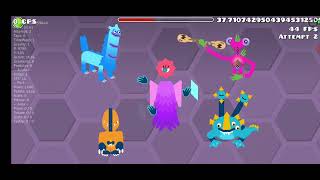 My Singing Monsters  Ethereal Workshop in Geometry Dash wave 1 [upl. by Aicnom]