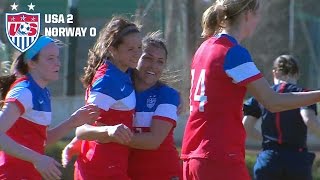 U23 WNT vs Norway Highlights  Feb 28 2015 [upl. by Amathist]