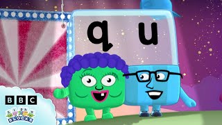 Spelling Games with Alphablock Q ✏️  Learn to Spell  officialalphablocks [upl. by Jarlathus]