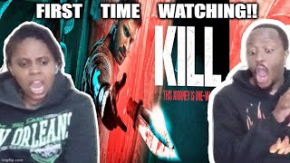 KILL 2024 MOVIE REACTION  FIRST TIME WATCHING [upl. by Ahsiki]