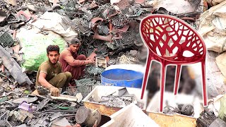 Incredible Process of Old Plastic Recycled  Plastic Scrap To Plastic Chair [upl. by Ian]