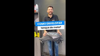 Como envelopar tanque de moto [upl. by Olnee]