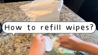 How to refill Huggies wipes [upl. by Lotsirhc]