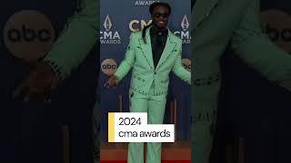 Shaboozey at the 2024 CMA Awards Red Carpet [upl. by Howlond]