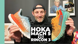 HOKA Mach 5 vs HOKA Rincon 3 The battle of HOKAs best daily trainers [upl. by Augustin]