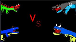 dino battle  Ceratosaurus VS Carnotaurus VS Allosaurus VS Cryolophosaurus [upl. by Conn]