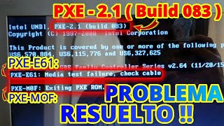 ★ESPAÑOL★ Como Reparar ERROR Exiting PXE ROM ERROR Media test ufailure check cable Build 083 2024 [upl. by Gilbye]