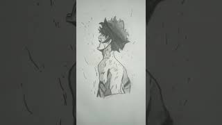 My hero academia Deku 100 power using 😈😈 please like and subscribe My art drawing [upl. by Apicella]