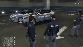 GTAV  POLIZIA DI STATO  INSEGUIMENTO E SPARATORIA  ITALY FULL RP [upl. by Elcarim]