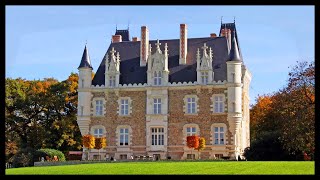 Beautiful 19th Century Chateau Maine et Loire Pays de la Loire France [upl. by Lemrahc]