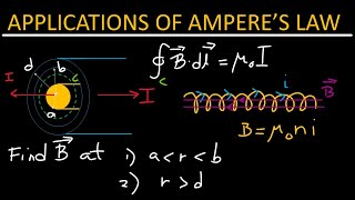 Applications of Amperes law  Physics [upl. by Dracir]