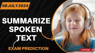 Summarize Spoken Text PTE Academic amp PTE Core  JUNE 2024 Predictions amp Practice [upl. by Fries613]