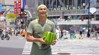 Square Watermelon Season hits Tokyo [upl. by Mcgrath800]