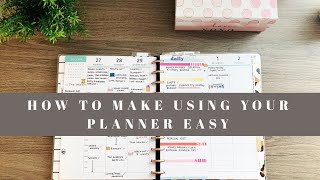 How To Make Using Your Planner Easy [upl. by Oriane]