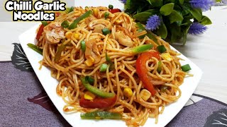 Chilli Garlic Noodles  Veg Chilli Garlic Noodles  Spicy Noodles Recipe By Food Mania shorts [upl. by Custer]