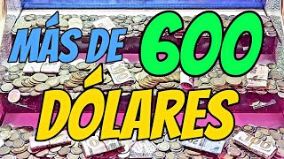 Más de 600 DOLAR3S 🤑🤑🤑 en la maquinita de CASCADAS  Moneditas Oficial 🍓 [upl. by Georgia16]