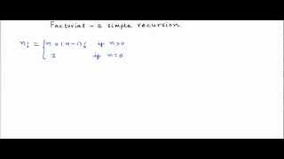 Recursion basics  using factorial [upl. by Verina]