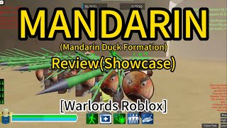 MANDARIN REVIEW showcase  Warlords Roblox [upl. by Ahtanamas]