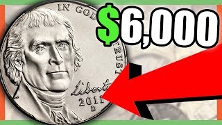 6000 RARE NICKEL  VALUABLE NICKELS TO LOOK FOR [upl. by Aivilo]