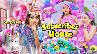 Going to my Subscriber’s House on her BIRTHDAY she had no idea 🥺 [upl. by Nuhs130]