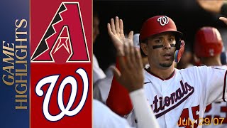 Washington Nationals vs Arizona Diamondbacks Game Highlights 28072024  MLB Spring Training 2024 [upl. by Bristow]