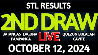 Stl Result Today 2nd draw October 12 2024 STL Batangas Live [upl. by Wolsky]